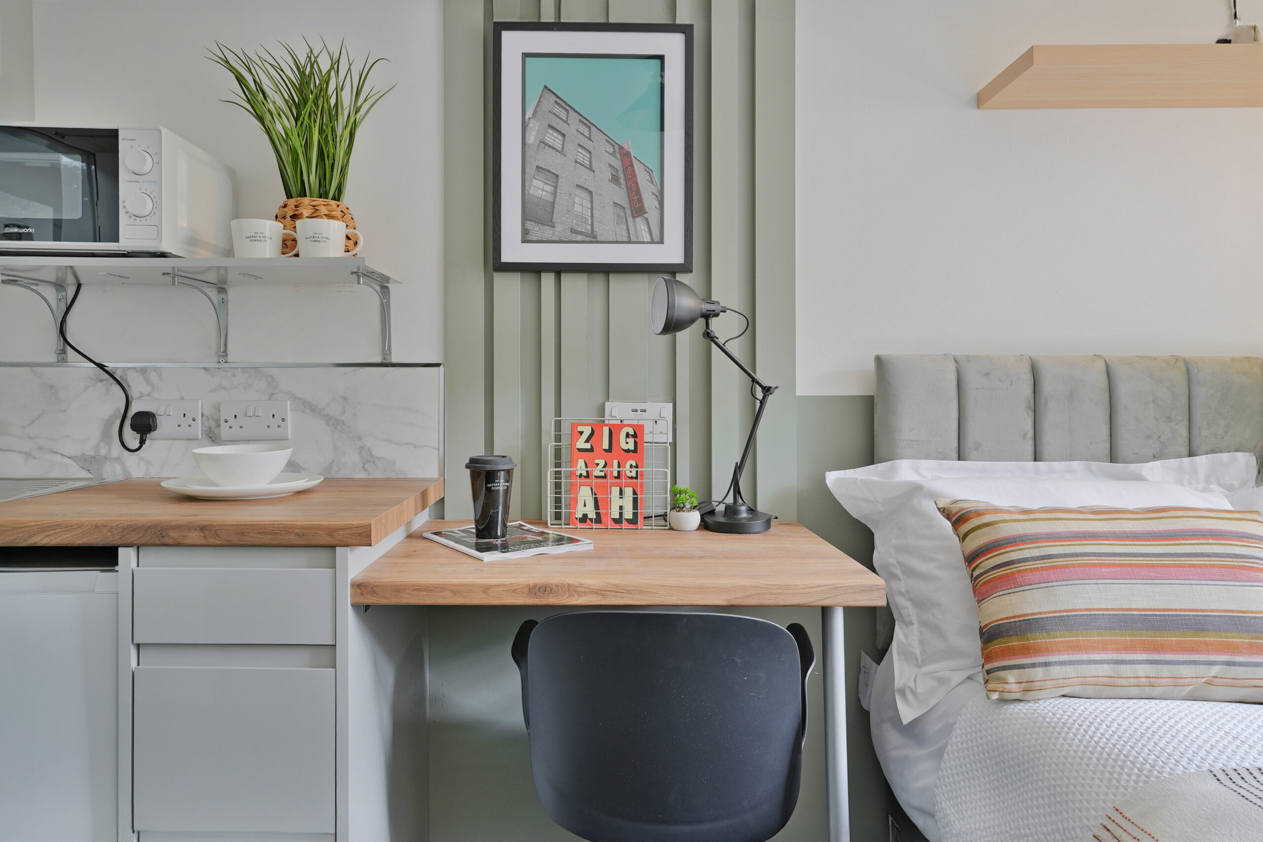 Park Village: desk space for working from home