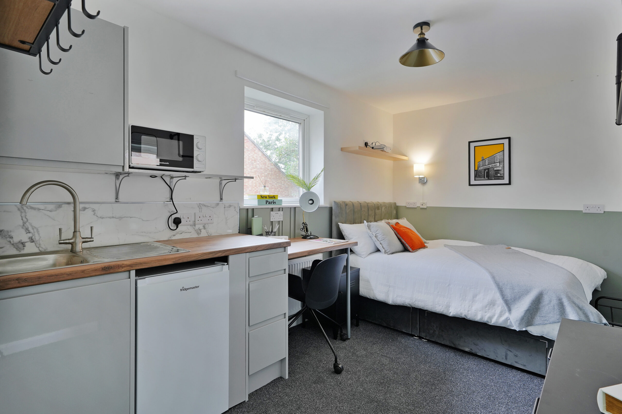 Park Village: studio bedroom